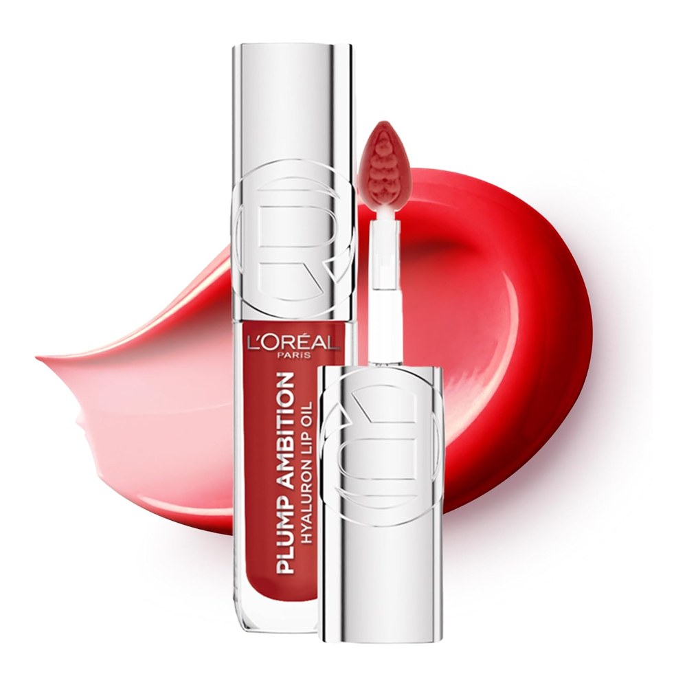 L'Oréal Paris Lip Oil Plump Ambition Glass-Like Finish 390 Cherry Cherie