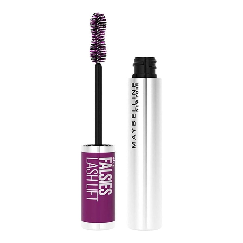 Maybelline New York False Lash Effect Mascara, The Falsies Lash Lift, Delivers Dramatic Volume & Long Lifted Lashes, Fibre Infused Formula, Colour: Black, 9.6 ml