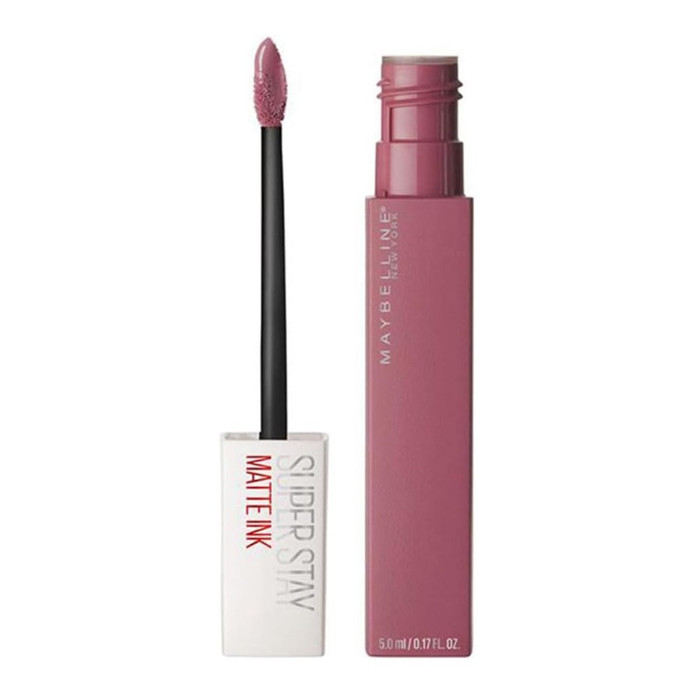Maybelline New York Superstay Matte Ink Longlasting Liquid Lipstick - 15, Lover, Lipstick Up to 12 Hour Wear, Non Drying, 5 ml