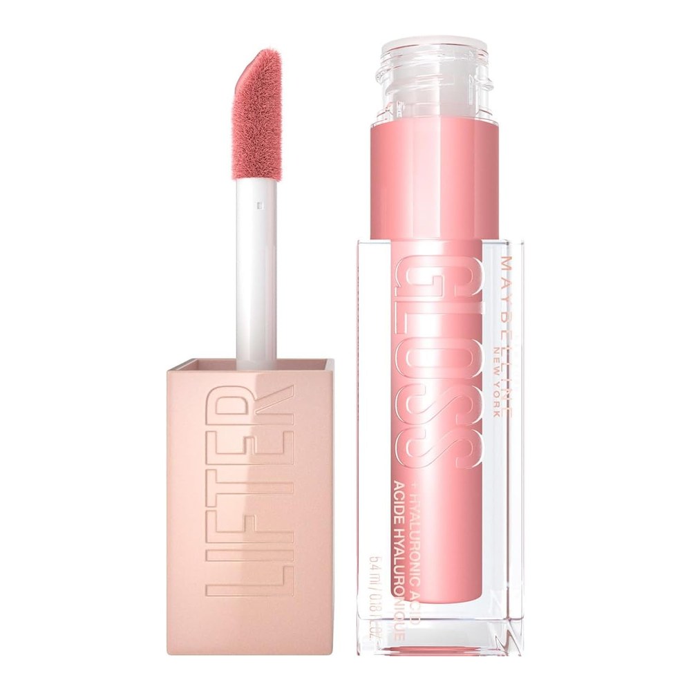 Maybelline Lifter Lip Gloss Hydrating Plumping Hyaluronic Acid 006 Reef | Hydrating Gloss With Hyaluronic Acid, Creates Fuller-Looking Shiny Lips, Moisturised and Plumped, Non-Sticky Formula