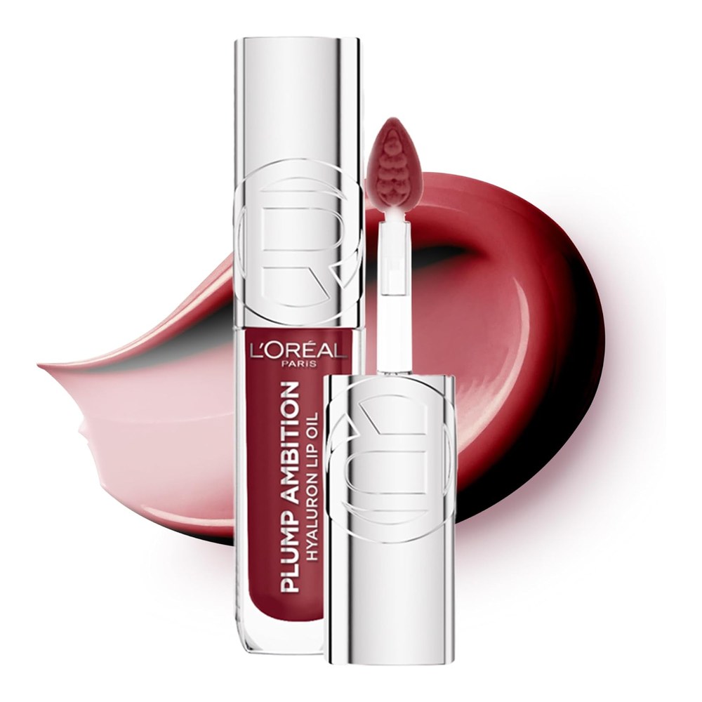 L'Oréal Paris Lip Oil Plump Ambition Glass-Like Finish 490 Berry Jolie