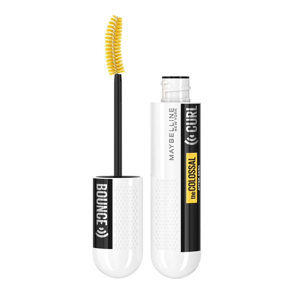 Maybelline Mascara Colossal Curl, Bounce High Volume Very Black 10ml | High Volume, Bouncy Curl Impact, Long-Lasting Memory-Curl Formula, Holds All Day, Without Flaking