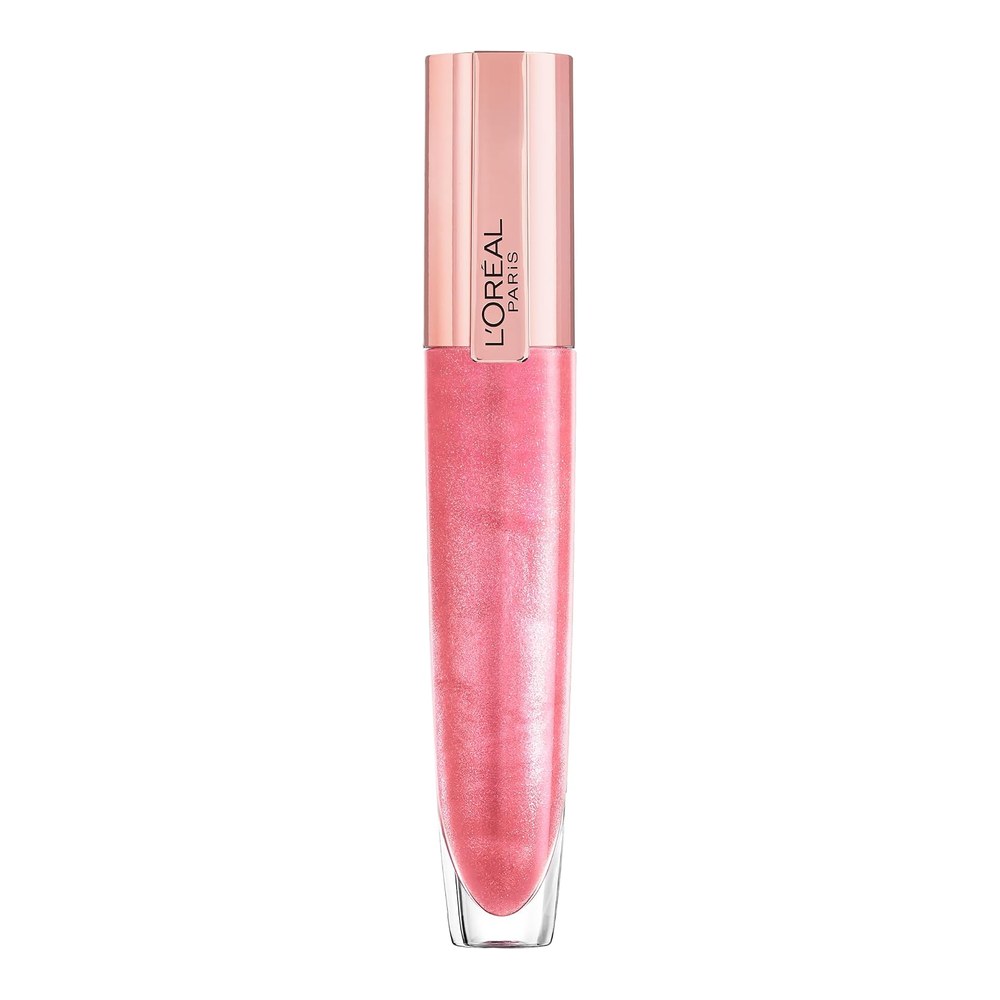 L'Oréal Paris Lip Balm in Lipstick, Glow Paradise, shade 406 Amplify | With Hyaluronic Acid, With Collagen, Lightweight Non-Sticky, Intense Hydration, Nourishing