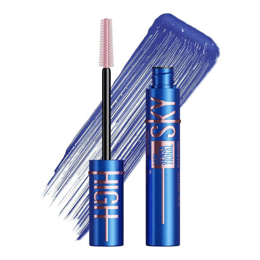 Maybelline Navy Mascara Lash Sensational Sky High Lengthening Navy Records