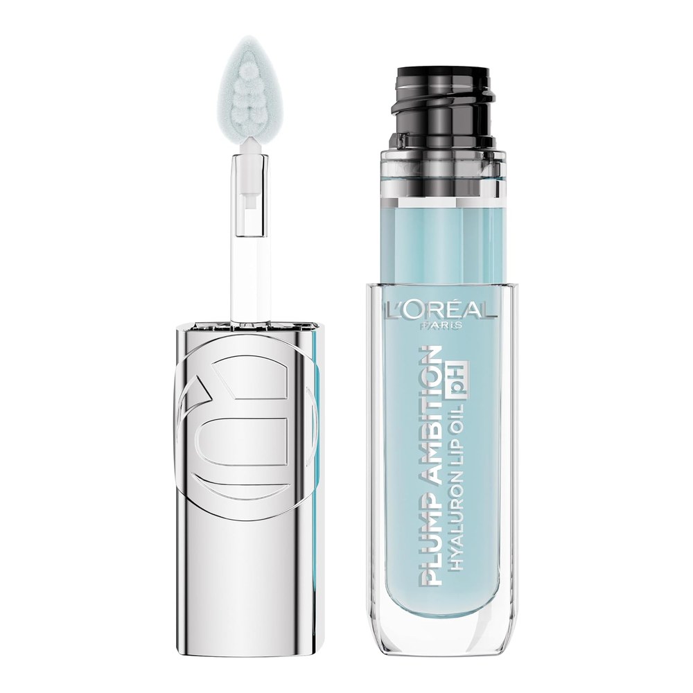 L'Oréal Paris Lip Oil Plump Ambition Colour Changing Formula, PH Shade 113 | With Hyaluronic Acid, With Tripeptide, With Vanilla Oil, Smoother Lips, Volumizing Shine, and Transformative