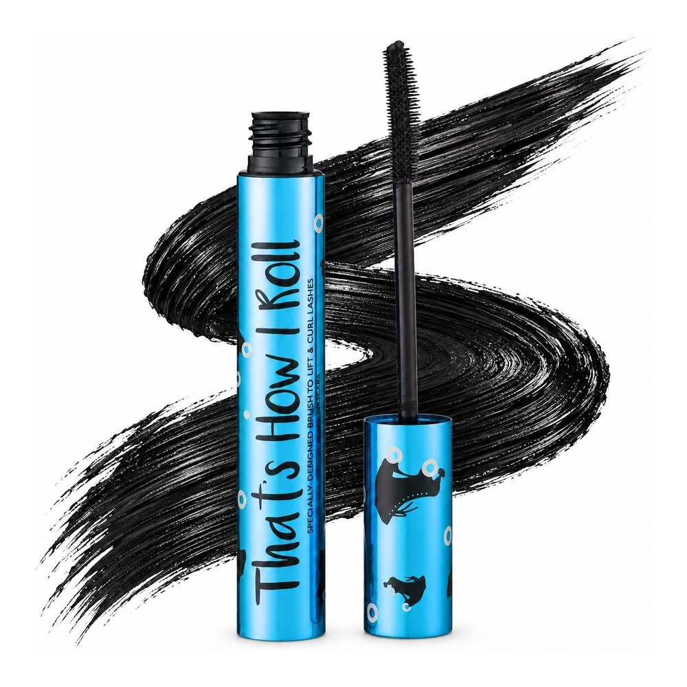 Barry M That's How I Roll Waterproof Mascara, Black, 7ml | Waterproof black formula, lifts and curls lashes upwards, volume and length, lengthening mascara, vegan and cruelty-free