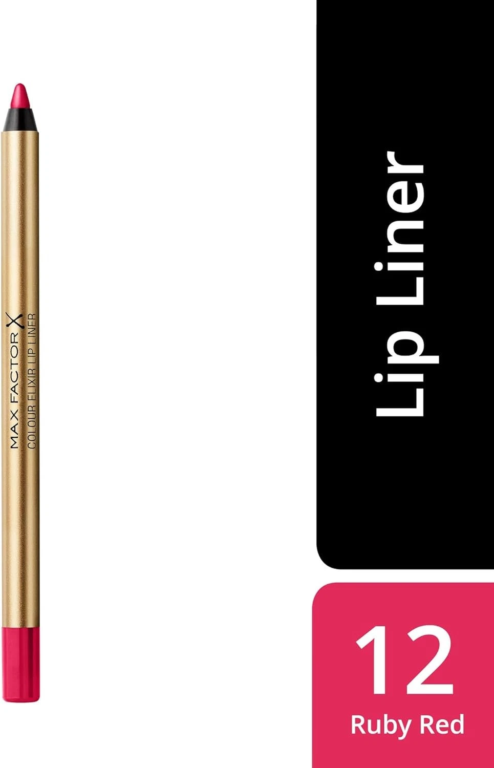 Max Factor Colour Elixir Moisturising Lip Liner, Ruby Red, 1.2 g