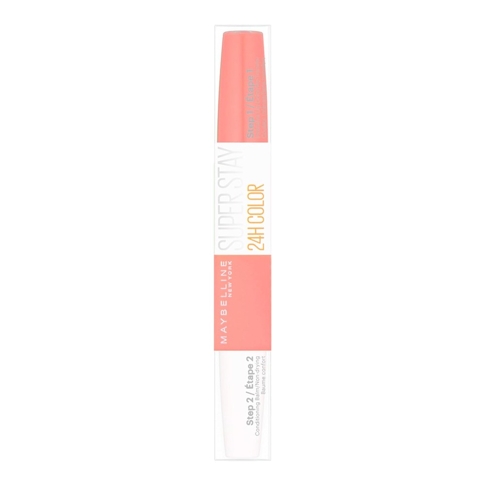 Maybelline Lipstick SuperStay 24H Liquid Duo Colour Balm 150 Delicious Pink | Dual-Ended Liquid Long-Lasting Colour & Moisturising Lip Balm, Non-Drying, Transfer-Proof, Up to 24Hour Wear