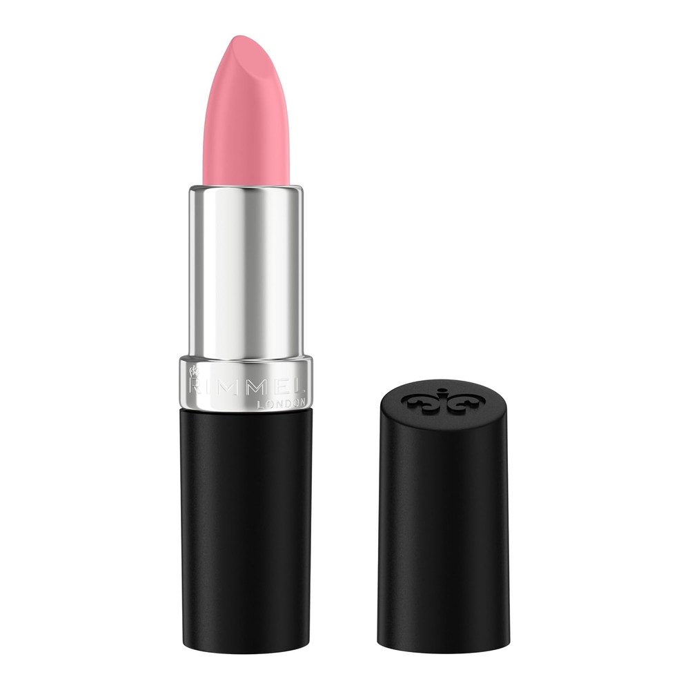 Rimmel Lasting Finish Lipstick 006 Pink Blush, Creamy Satin Finish, Long Lasting 8 HR Wear, Comfortable Formula, Rich Pigment