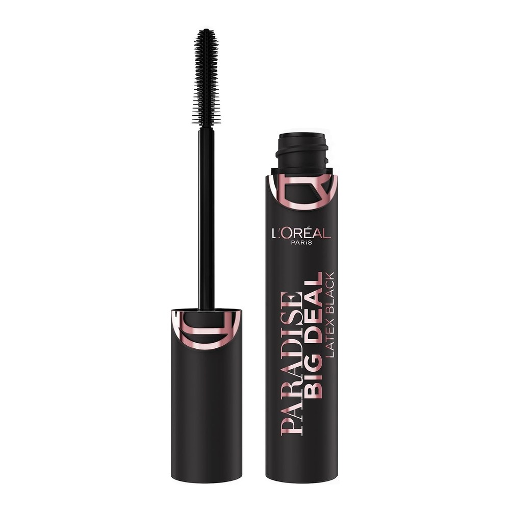 L'Oréal Paris Mascara Paradise Big Deal Latex Volumising, Waterproof Black | Up To 24Hour Wear, Extreme Length and Volume, Long Wearing, Clump-Resistant and Smudge-Proof Resistant