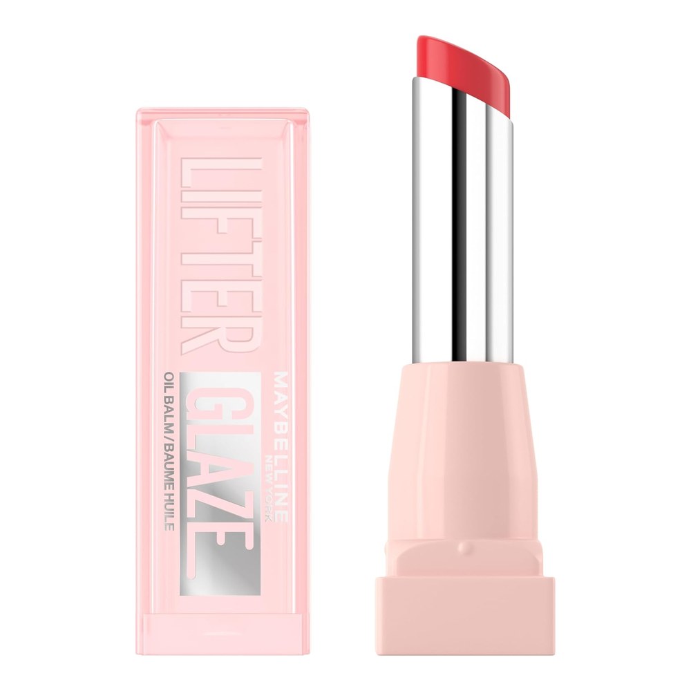 Maybelline Lip Oil Lifter Glaze, Hydrating Lip Balm Shade: Peach Quench | With Hyaluronic Acid, Acerola Cherry Extract, Up To 24HR Hydration, Plumping Fuller Lips, Shine