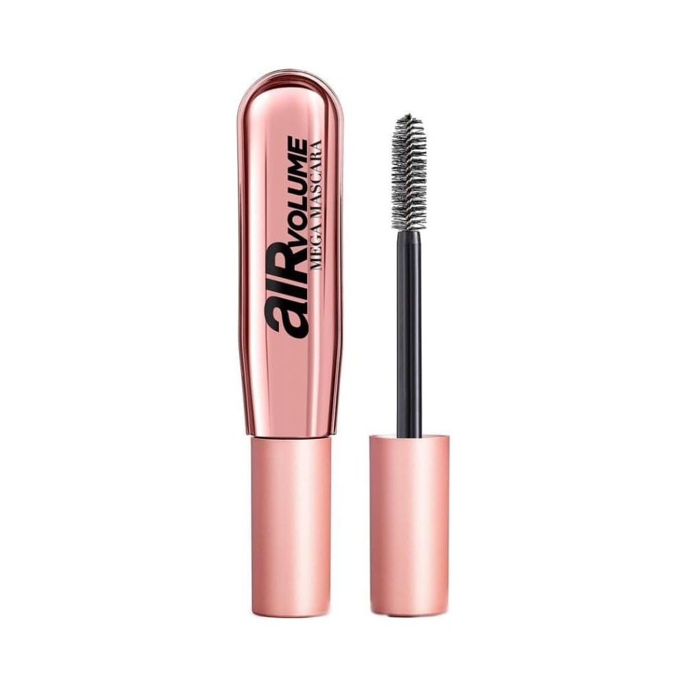 L’Oréal Paris Black Mascara, Air Volume Mega Mascara for lash definition | Lightweight Whipped Formula, 24H Flake Resistant, For All Lash Types, Mega Volume, Intense Black