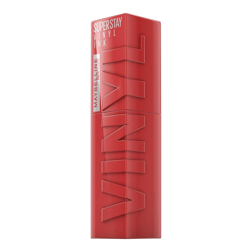Maybelline Liquid Lipstick Lip Colour Super Stay Vinyl Ink 15 Peachy | 16HR Long-Lasting, Ultra-Pigmented, Smudge and Transfer-Proof, High Shine Finish, Vegan Formula, Comfortable Wear