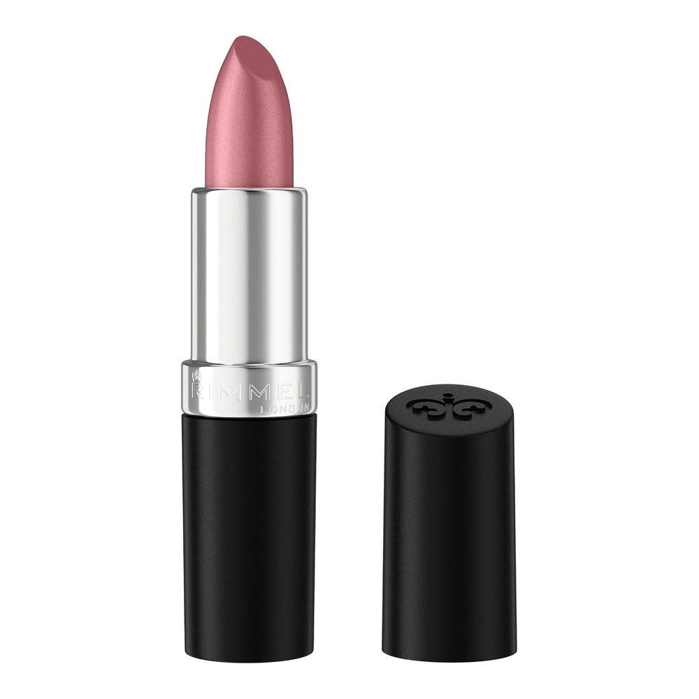 Rimmel Lasting Finish Lipstick 904 Pink Frosting, Creamy Satin Finish, Long Lasting 8 HR Wear, Comfortable Formula, Rich Pigment