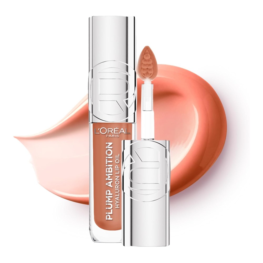 L'Oréal Paris Lip Oil Plump Ambition Glass-Like Finish 641 Latte Glace