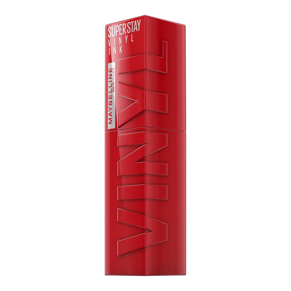 Maybelline Liquid Lip Colour Super Stay Vinyl Ink Long-Lasting 50 Wicked | 16HR Long-Lasting, Ultra-Pigmented, Smudge and Transfer-Proof, High Shine Finish, Vegan Formula, Comfortable Wear