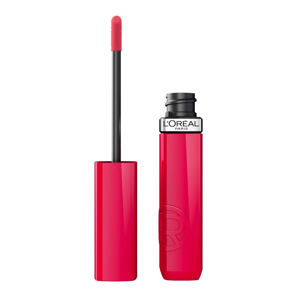 L'Oréal Paris Infallible Laque Resistance Liquid Lipstick 250 Pink Oulala | 16Hour Intense Shine, Ultimate Comfort, Non-Cracking Formula, Transfer-Proof, Bold Glossy Finish, Lip Ink