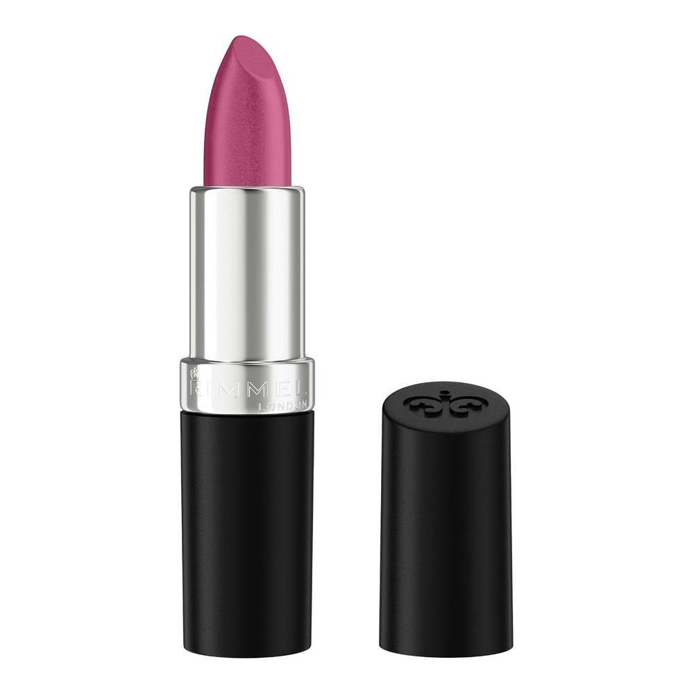 Rimmel Lasting Finish Lipstick 084 Amethyst Shimmer, Creamy Satin Finish, Long Lasting 8 HR Wear, Comfortable Formula, Rich Pigment