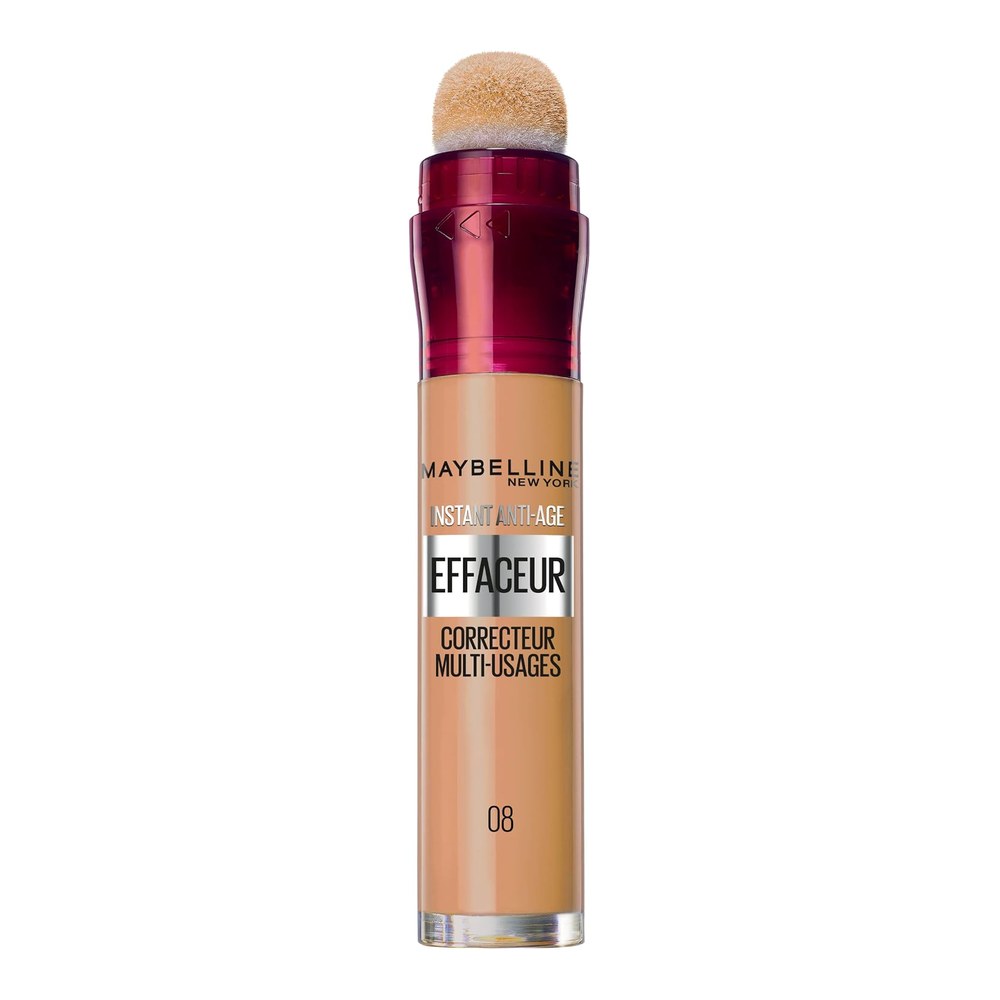 Maybelline Instant Anti Age Eraser Eye Concealer, Dark Circles and Blemish Concealer, Ultra Blendable Formula, 08 Buff