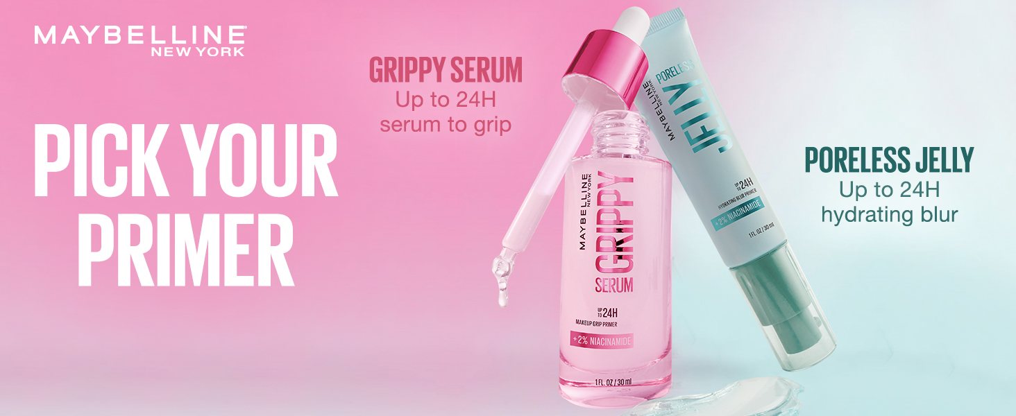 Pick your primer — Grippy Serum or Poreless Jelly